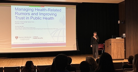 Dr. Sell presents to Population Health attendees 
